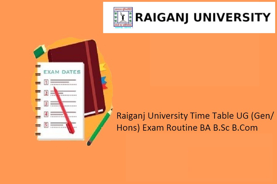 Raiganj University Time Table 2023