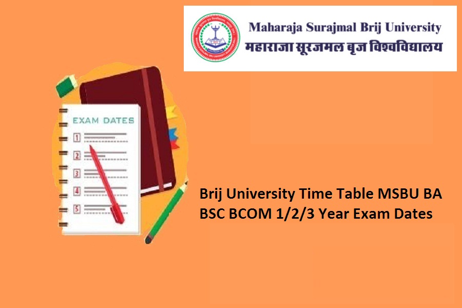 Brij University Time Table 2022