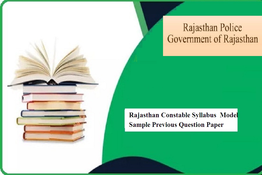 Rajasthan Constable Syllabus 2024