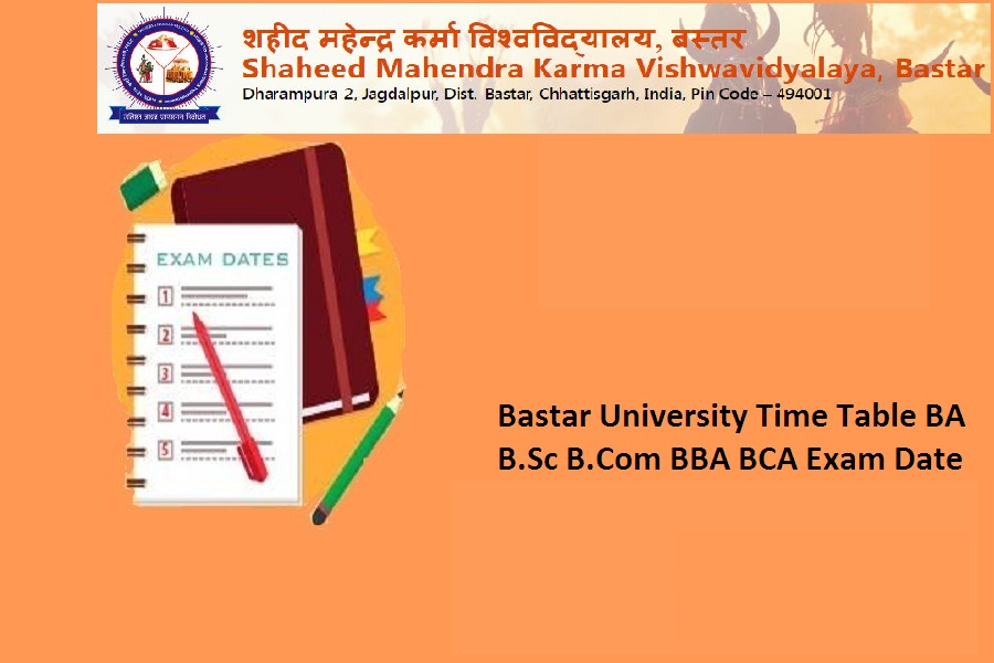 Bastar University Time Table 2023