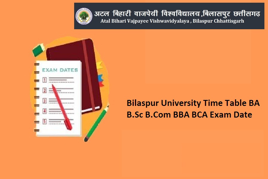 bilaspur university time table 2024