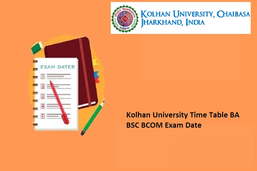 Kolhan University Time Table 2022