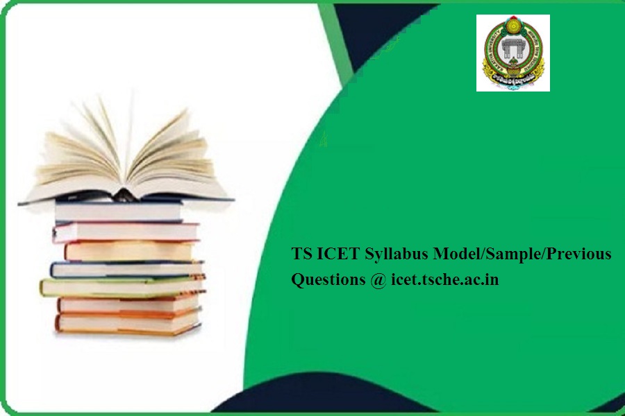 TS ICET Syllabus 2024 Model/Sample/Previous Questions icet.tsche.ac.in