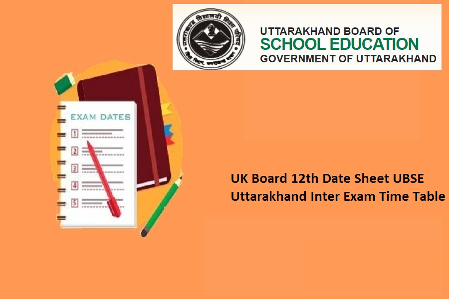 UK Board 12th Date Sheet 2023