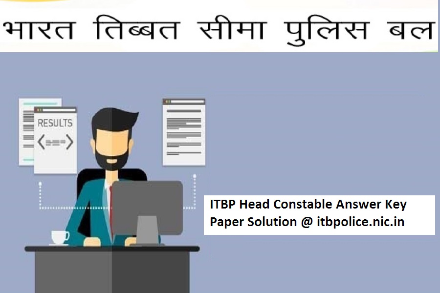 ITBP Head Constable Answer Key 2024