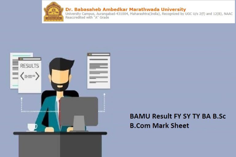 BAMU Result 2024 ~FY SY TY BA B.Sc B.Com (2nd 4th 6th Semester) Mark Sheet