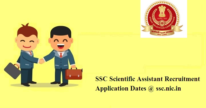 SSC Scientific Assistant Recruitment 2024