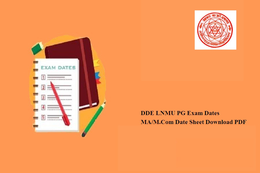 DDE LNMU PG Exam Dates 2024