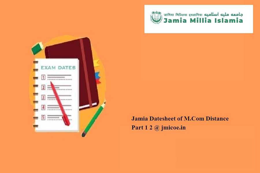 Jamia Datesheet 2024