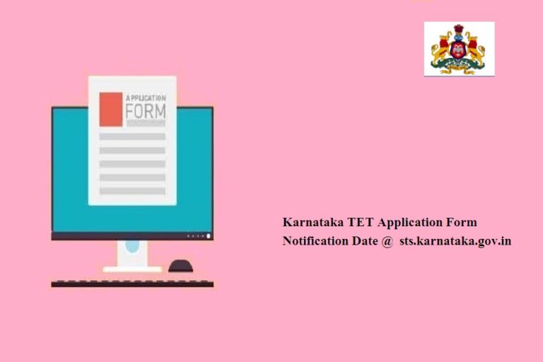 Karnataka TET Application Form 2024 Notification Date sts.karnataka