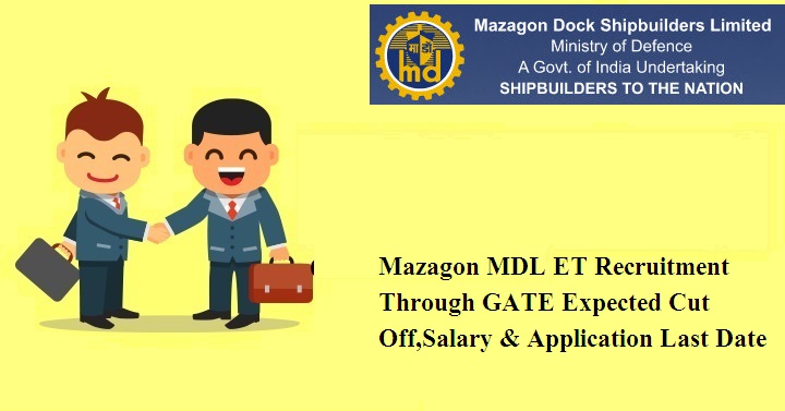 Mazagon MDL ET Recruitment Through GATE 2024