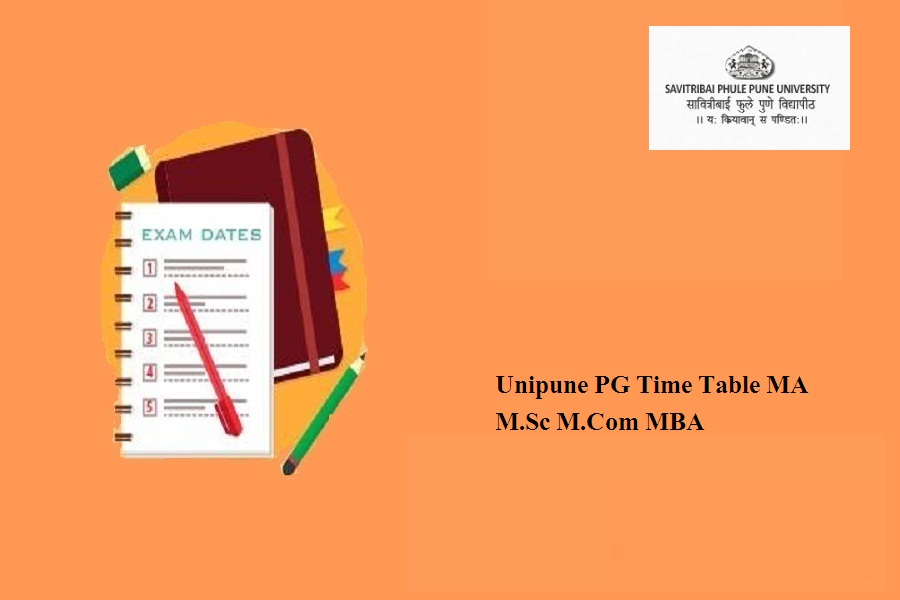 Unipune PG Time Table 2024