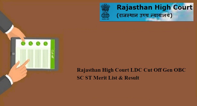 Rajasthan High Court LDC Cut Off 2024